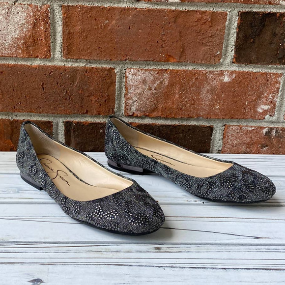 NWOT Jessica Simpson Beaded Slip-On Flat 5 - Picture 3 of 5